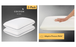 Cocoon by Sealy Memory Foam Bed Pillow Two Pack just $24 (Reg. $68) | Great for your Holiday Guests!