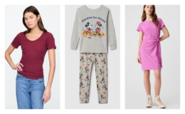 GAP FACTORY Clearance Sale + Extra 60% off | Disney PJ Set or Women's Scoop Tees just $3.99 (Reg. $34.99)