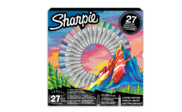 Sharpie Permanent Markers, Assorted Colors, 27 Count just $10