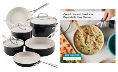 Target Deal of the Day | KitchenAid 9pc Ceramic Forged Aluminum Nonstick Cookware Set $79.99 (Reg. $149.99) + $15 Gift Card