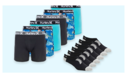 Up to 72% Off + Extra 20% Off Hurley Briefs, Socks and More | Men's Boxer Briefs 6 pk just $15.20 (Reg. $68)