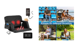 50% Off Heated Massage Stadium Seats {Amazon} | Great Gift Idea for the Sports Fan!