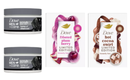 Pay $7 for $24 in Dove Body Scrub & Holiday Treat Bar Soap at Target {Rebates}