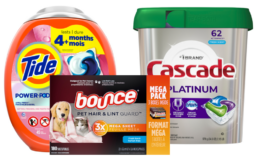 Pay $23 for $59 in Cascade, Tide & Bounce at Stop & Shop {Instant Savings}