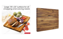 Architec XL 18"x 23" Edge-Grain Acacia Cutting Board and Chop Block just $15 (reg. $50) at Walmart!