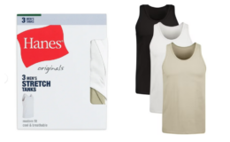 Hanes Originals Men's Dyed Tank, Stretch Cotton Tank, 3-Pack just $5.48 (reg. $16.98) at Walmart!