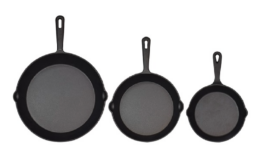 Jim Beam Pre Seasoned Cast Iron Skillets, Set of 3 (6", 8" & 10") $27.99 (Reg. $59.99) at WOOT!