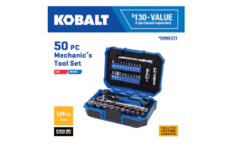 Lowe's Deal of the Day | Kobalt 50-Piece Polished Chrome Mechanics Tool Set with Hard Case just $9.99 ( Reg. $29.98)