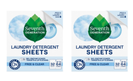 50% Off Seventh Generation Laundry Detergent Sheets on Amazon