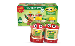 30% Off Mott's No Sugar Added Applesauce Variety Pack, 3.2 Oz Clear Pouches, 20 Pack on Amazon