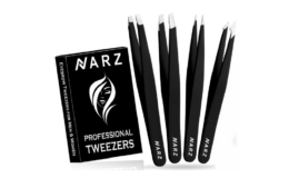 50% off NARZ 4Pcs Professional Tweezers on Amazon