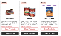 Over $250 in New ShopRite eCoupons -Save on Smithfield, Hunt's, TastyKake & More