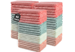 40% off 60-120 Microfiber Cleaning Cloths on Amazon | Under $11