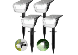 58% off Solar Lights Pack of 4 on Amazon