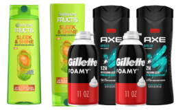 CVS Pickup Order - $9.56 for $29.74 in Gillette Foamy, Garnier Fructis & Axe!