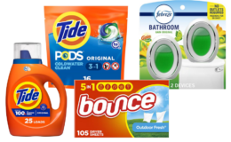 Pay $11.62 for $21.96 in Tide, Febreze & Bounce at Walgreens