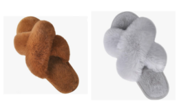 55% off Fuzzy Slippers on Amazon | Great Gift Idea