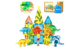 50% off 49Pcs Dinosaur Magnetic Tiles at Amazon | Popular Product!