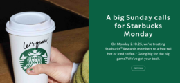 HOT! Free Starbucks Hot or Iced Coffee on 2/10/25 for ALL!