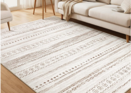 45% off Washable Neutral Rug on Amazon | 5x7 & 6x9