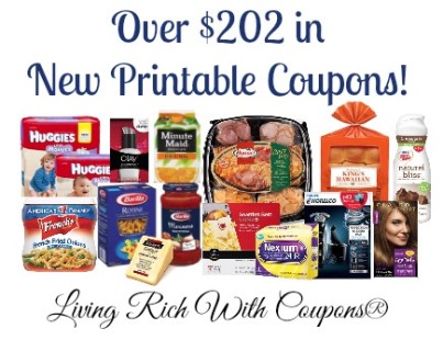 Over $202 in New Printable Coupons This Week! | Living Rich With Coupons®