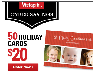 50 Holiday Cards $20.00 from Vistaprint! | Living Rich With Coupons®