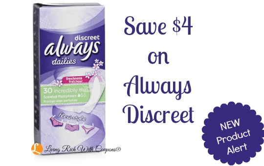 $4 in New Always Discreet Coupons - Only $0.99 at Target! {8/17 ...