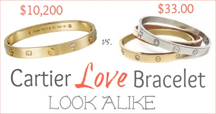 Fashionably Frugal: Look Alike – Cartier Love Braclet | Living Rich ...