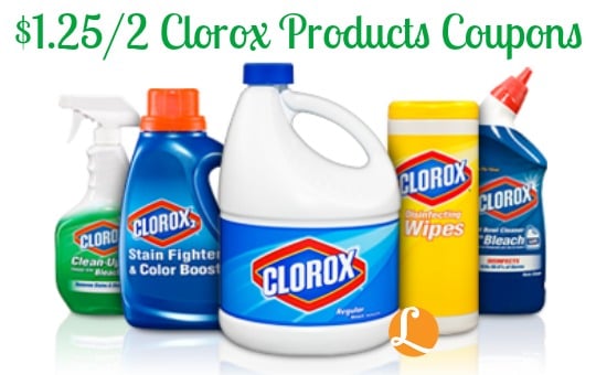 New 1 25 2 Clorox Products Coupons FREE At Target 0 30 At Walmart   Clorox6 