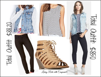 Fashionably Frugal: Look For Less – Jean + Stripes | Living Rich With ...