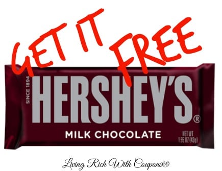 FREE HERSHEY’S Milk Chocolate Bar SavingStar Offer! | Living Rich With ...