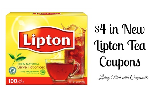 Lipton Tea Coupon $4 in New Lipton Tea Coupons Living Rich With Coupons®
