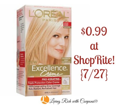 L’Oreal Excellence Hair Color Just $0.99 at ShopRite! {7/27} | Living ...