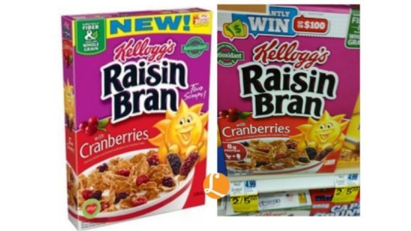 Kellogg’s Raisin Bran With Cranberries Cereal Just $1.00 at Rite Aid ...